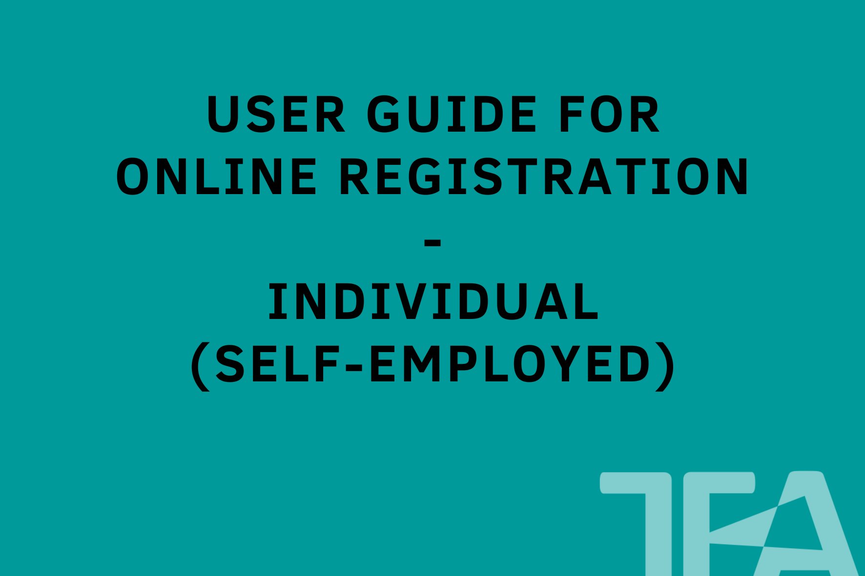 User Guide for online registration - individual - 